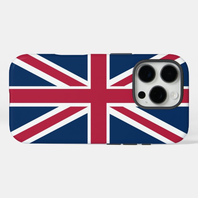 Funda iPhone 16 Pro Bandera británica (Reverso (Horizontal))