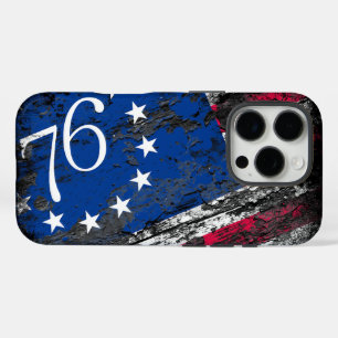 Funda iPhone 16 Pro Bandera de Betsy Ross 1776 Patriótica 4 de julio