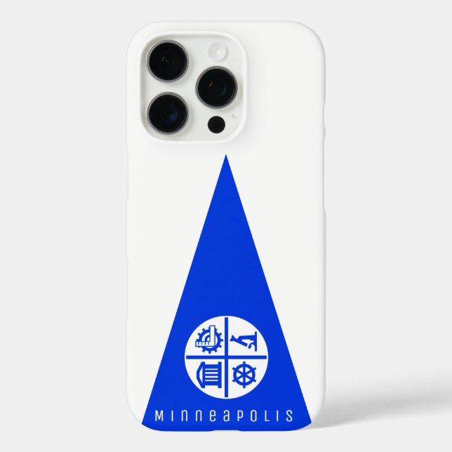 Funda iPhone 16 Pro Bandera de Minneapolis (Reverso )