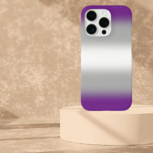 Funda iPhone 16 Pro Bandera del Orgullo Greysexual Gradiente - Bandera
