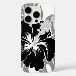 Funda iPhone 16 Pro Banzai Beach Hawaiano Hibiscus Black