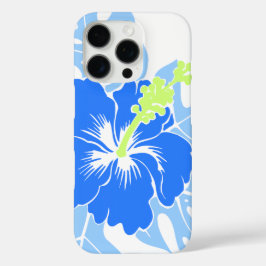 Funda iPhone 16 Pro Banzai Beach Hawaiano Hibiscus Blue