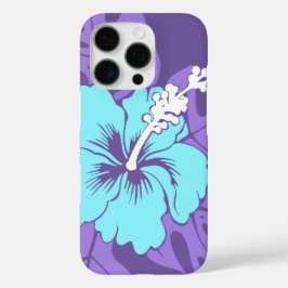 Funda iPhone 16 Pro Banzai Beach Hawaiano Hibiscus Purple