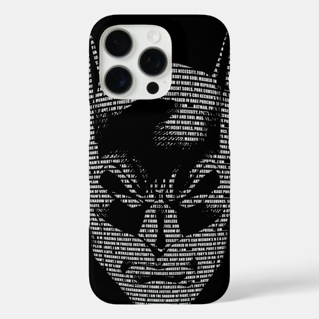 Funda iPhone 16 Pro Batman Head Mantra (Reverso )