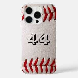Funda iPhone 16 Pro Béisbol con número de Personalizable