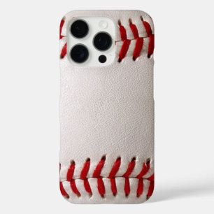 Funda iPhone 16 Pro Béisbol y Softbol Costura Roja