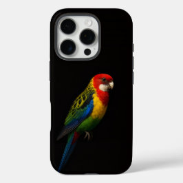 Funda iPhone 16 Pro Black 4 Luxe iPhone 16 Pro, Eastern Rosella