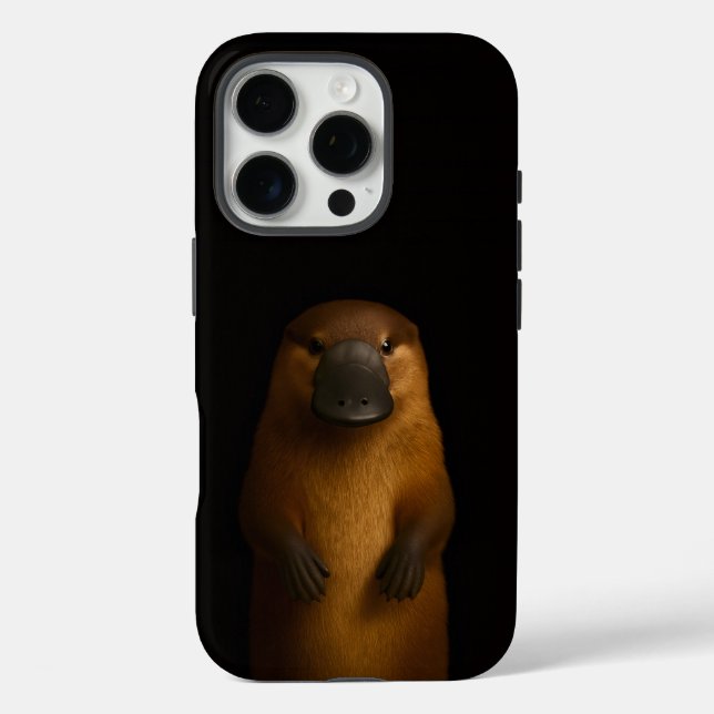Funda iPhone 16 Pro Black 4 Luxe iPhone 16 Pro, Elegant Platypus (Reverso )