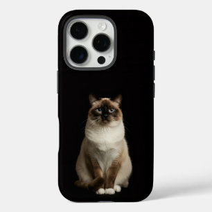 Funda iPhone 16 Pro Black 4 Luxe iPhone 16 Pro, Gato Birmano