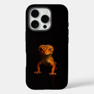 Funda iPhone 16 Pro Black 4 Luxe iPhone 16 Pro, Gecko Leopardo