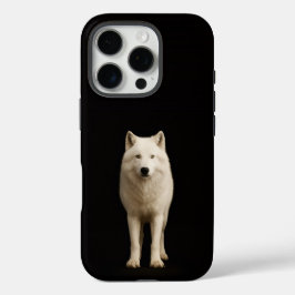 Funda iPhone 16 Pro Black 4 Luxe iPhone 16 Pro, Ivory Arctic Wolf