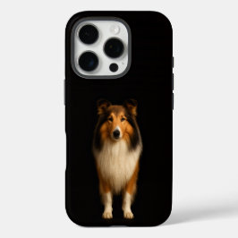 Funda iPhone 16 Pro Black 4 Luxe iPhone 16 Pro, Loyal Collie Dog