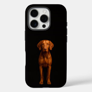Funda iPhone 16 Pro Black 4 Luxe iPhone 16 Pro, Perro Vizsla Ágil