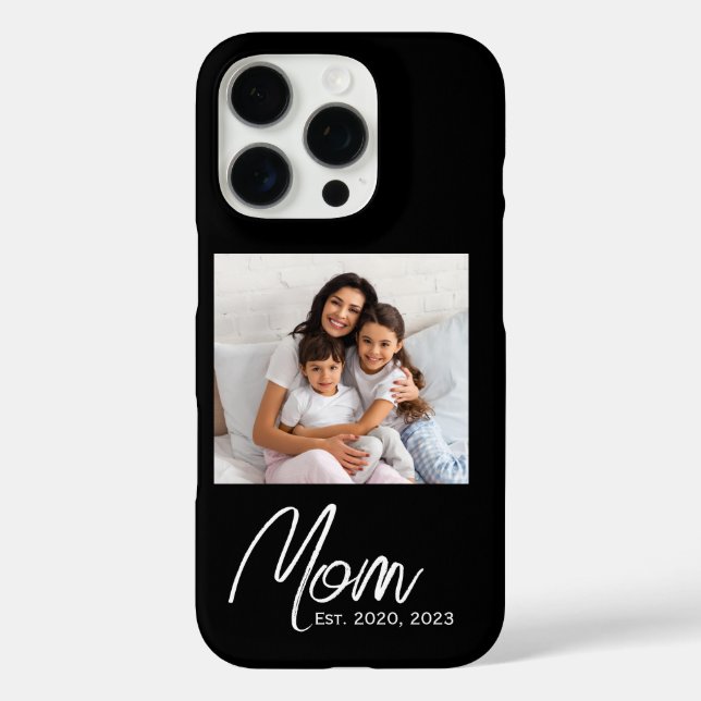 Funda iPhone 16 Pro Black Mom Established Script Photo Case-Mate  (Reverso )
