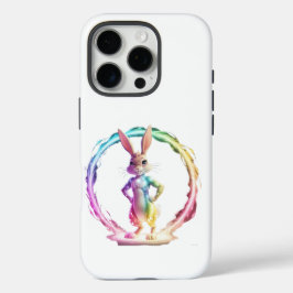 Funda iPhone 16 Pro Bliss de conejito juguetón