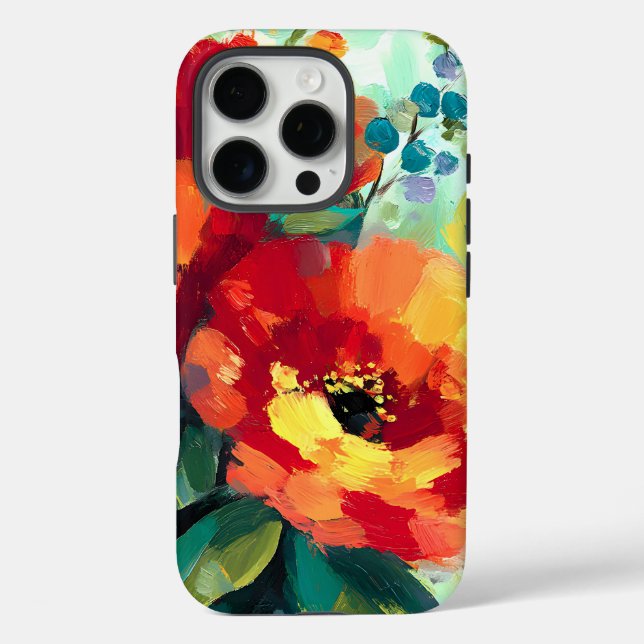 Funda iPhone 16 Pro Bloom Vibrant Floral Garden (Reverso )