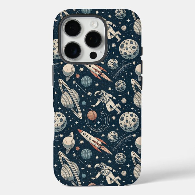 Funda iPhone 16 Pro Blue Galaxy Adventure (Reverso )