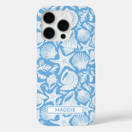 Funda iPhone 16 Pro Blue Shells Personalized