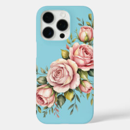 Funda iPhone 16 Pro Blush Rose Garden – Watercolor Floral