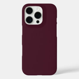 Funda iPhone 16 Pro Borgoña de frambuesa, borgoña sólida