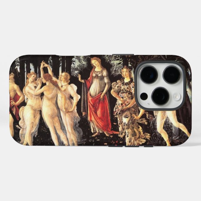 Funda iPhone 16 Pro Botticelli Primavera /Alegory de primavera (Reverso (Horizontal))