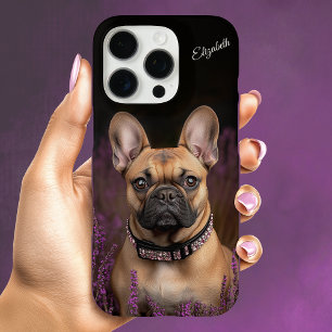 Funda iPhone 16 Pro Bulldog francés Fawn Frenchie personalizado