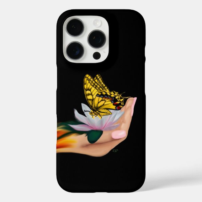 Funda iPhone 16 Pro Butterfly on Lotus Bloom (Reverso )