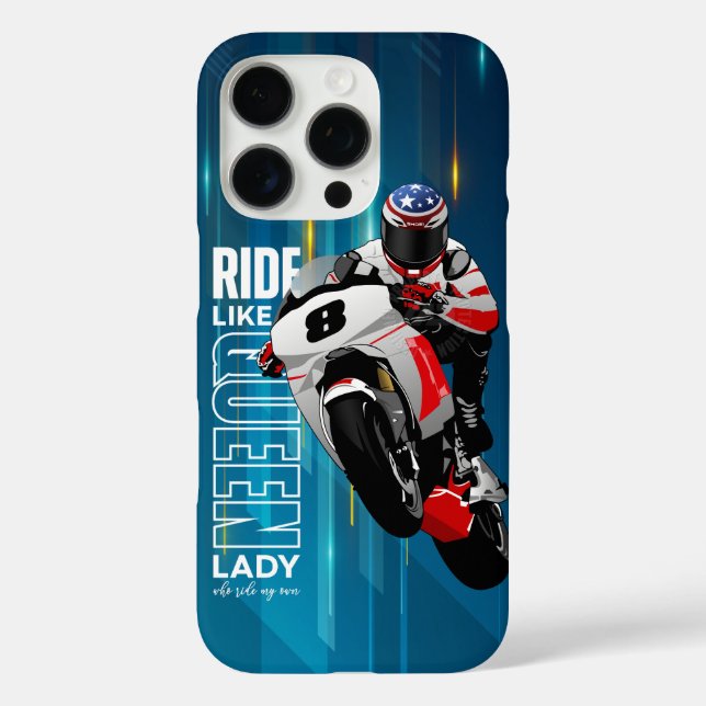 Funda iPhone 16 Pro Cabalgata como una Reina | (Reverso )