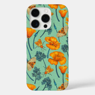Funda iPhone 16 Pro Cachorros y polillas de California en jade