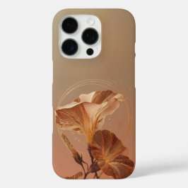 Funda iPhone 16 Pro Calas Lilia Botánicas de Naranja Quemada