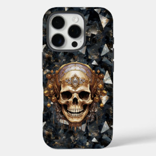 Funda iPhone 16 Pro Calavera pirata sobre estuche para iPhone y iPad d