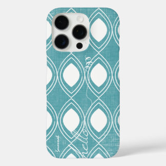 Funda iPhone 16 Pro Caligrafía Verde azulada cualquier color iPhone pe
