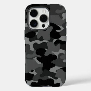 Funda iPhone 16 Pro Camo negro gris