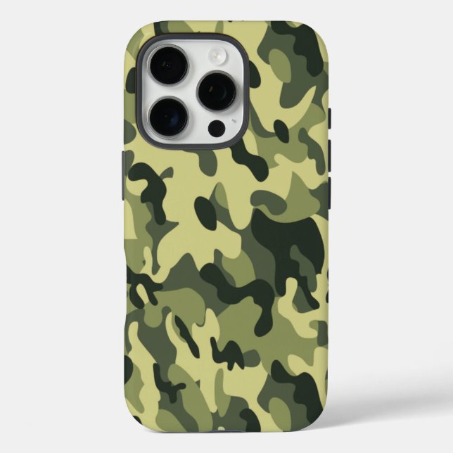 Funda iPhone 16 Pro Camo verde (Reverso )