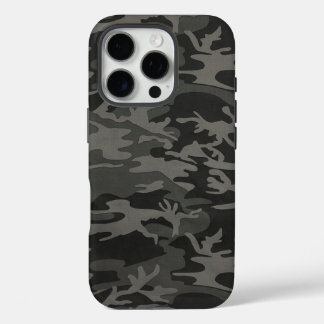 Funda iPhone 16 Pro Camuflage negro