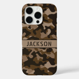 Funda iPhone 16 Pro Camuflaje marrón personalizado