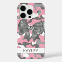 Camuflaje personalizado rosa brillante gris