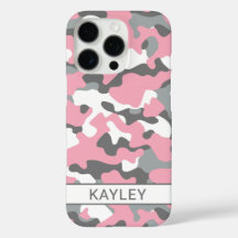 Camuflaje rosa y gris personalizado