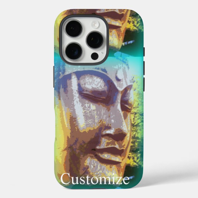 Funda iPhone 16 Pro cara de buddha (Reverso )
