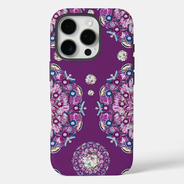 Funda iPhone 16 Pro Cardinal Red Rosace (Reverso )