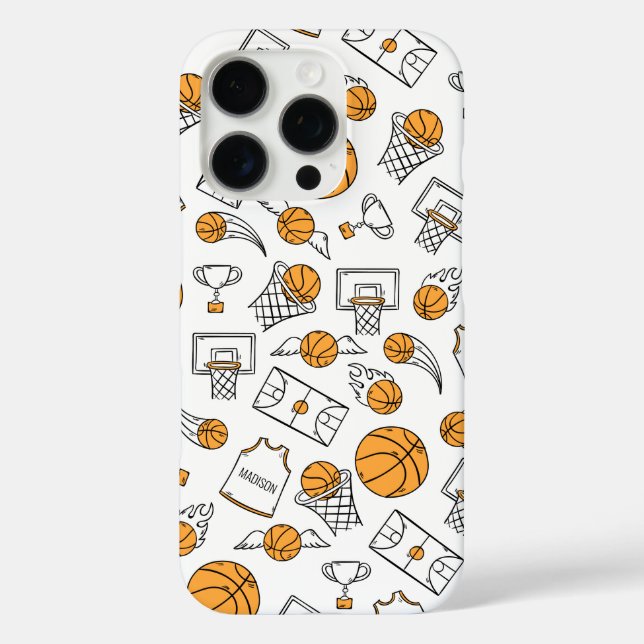 Funda iPhone 16 Pro Casos de teléfono con nombres personalizados del p (Reverso )