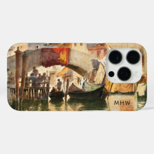 Funda iPhone 16 Pro Casos de teléfono monograma de personalizado de Ar