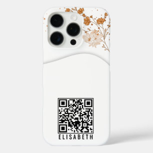 Funda iPhone 16 Pro Casos de teléfono personalizados de acuarela flora