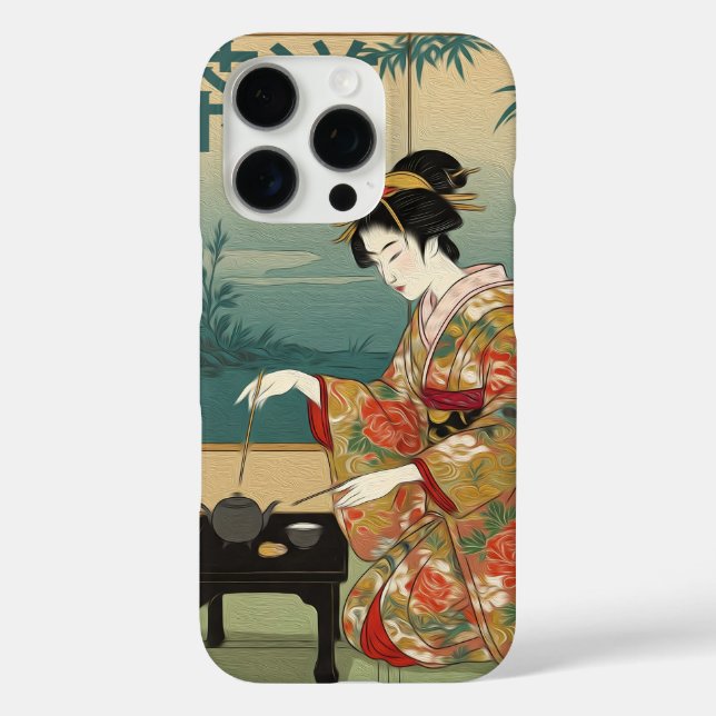 Funda iPhone 16 Pro Ceremonia del té (Reverso )