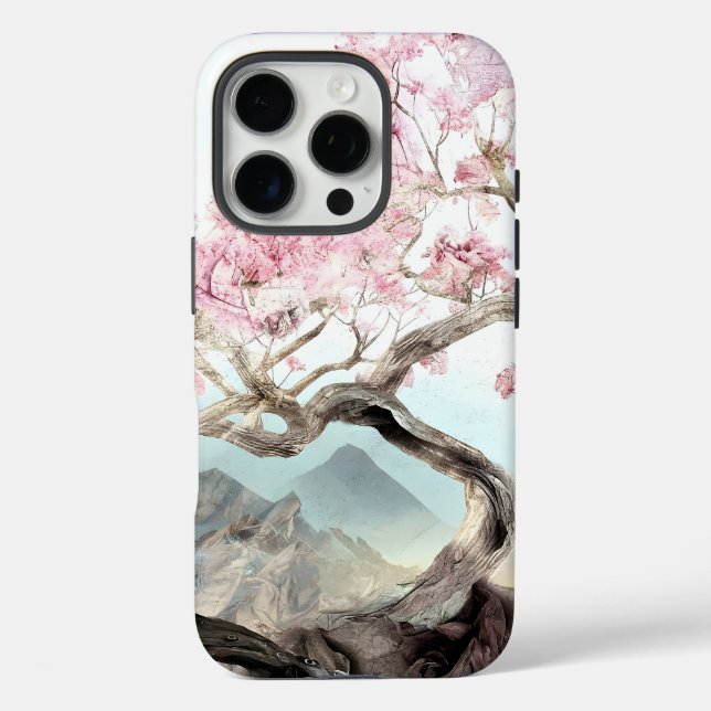 Funda iPhone 16 Pro Cherry Blossom Serenade (Reverso )