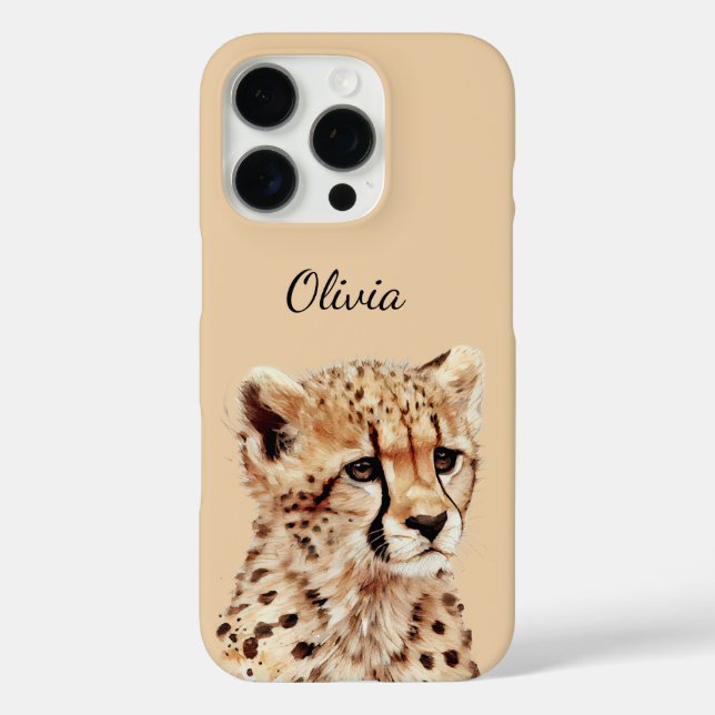 Funda iPhone 16 Pro Chetah Face personalizado (Reverso )
