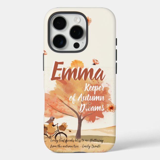 Funda iPhone 16 Pro Chicas de sueños otoñales - Poster de arte persona (Reverso )