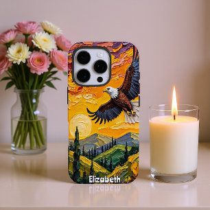 Funda iPhone 16 Pro Cielo en llamas, dominio de Eagle