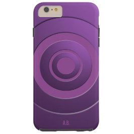 Funda iPhone 16 Pro Círculos geométricos modernos púrpura con cualquie