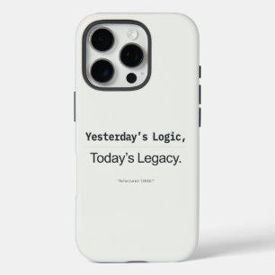 Funda iPhone 16 Pro Cita de programador de la lógica de ayer y el lega